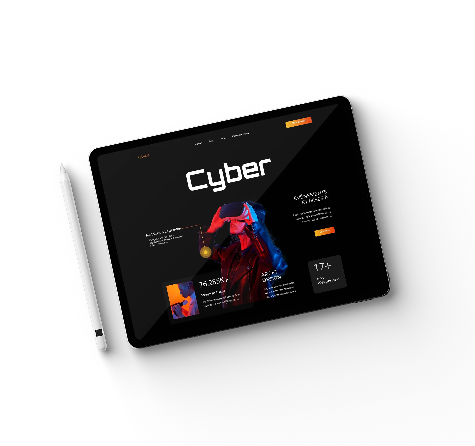 Cyber Render : plateforme web sur-mesure pour une entreprise de cybersécurité